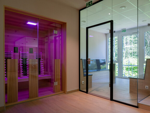 Ansicht der Infrarotkabine